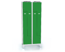 Cloakroom locker Z-shaped doors ALSIN with feet 1920 x 800 x 500